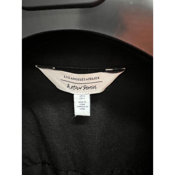 & OTHER STORIES - Belted Jumpsuit / Black / Sz 4 - Picture 5 of 5